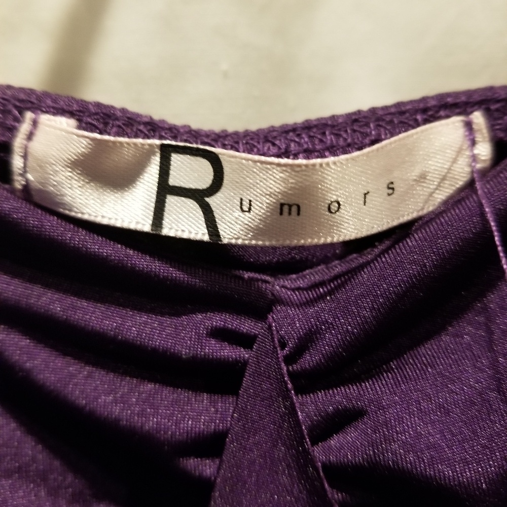 EUC Plum Purple Body Con blouse by RUMORS Med to L - Picture 2 of 8